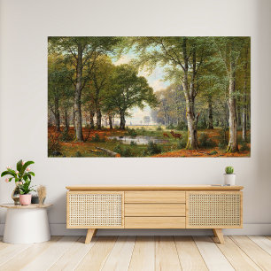 Evening Forest Landscape Poster