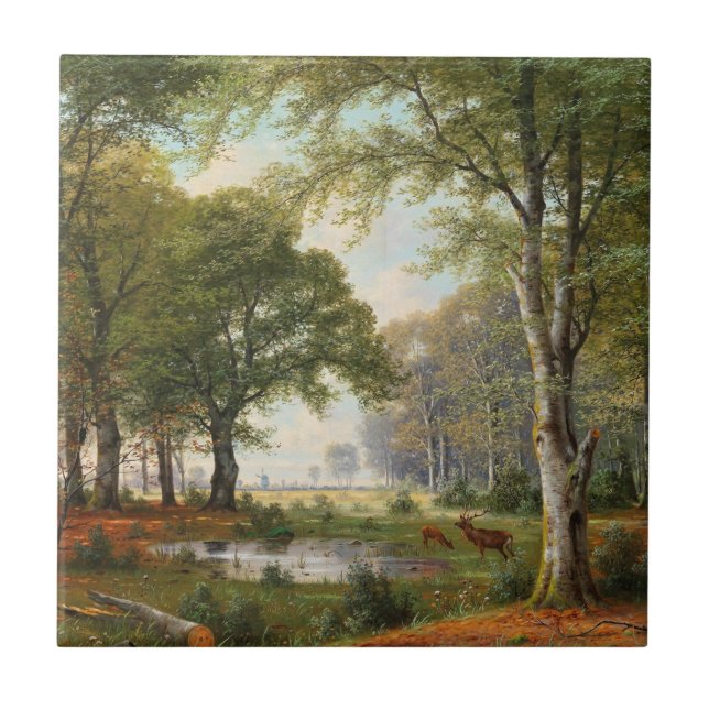 Evening Forest Landscape  Tile (Front)