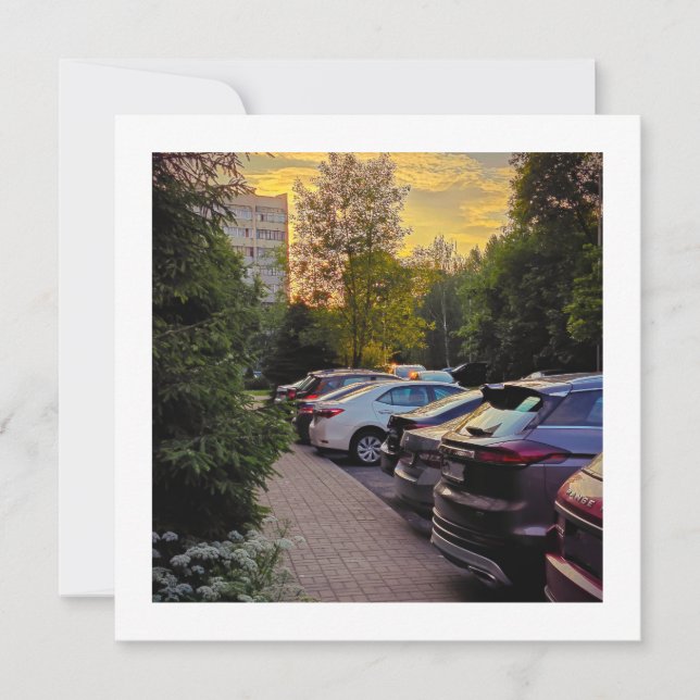 Evening Glow Urban Invitation – Customizable (Front)