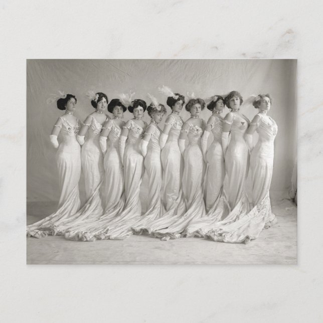 Evening Gowns, 1910 Postcard (Front)