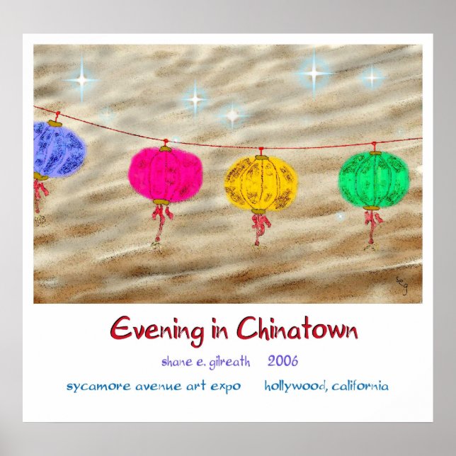 EVENING IN CHINATOWN POSTER (Front)