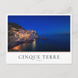Evening in Manarola town, Cinque Terre, Italy Postcard
