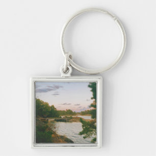 Evening in the swedish archipelago keychain