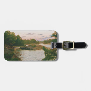 Evening in the swedish archipelago luggage tag