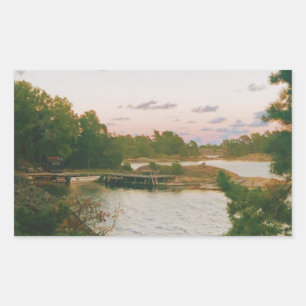 Evening in the swedish archipelago sticker