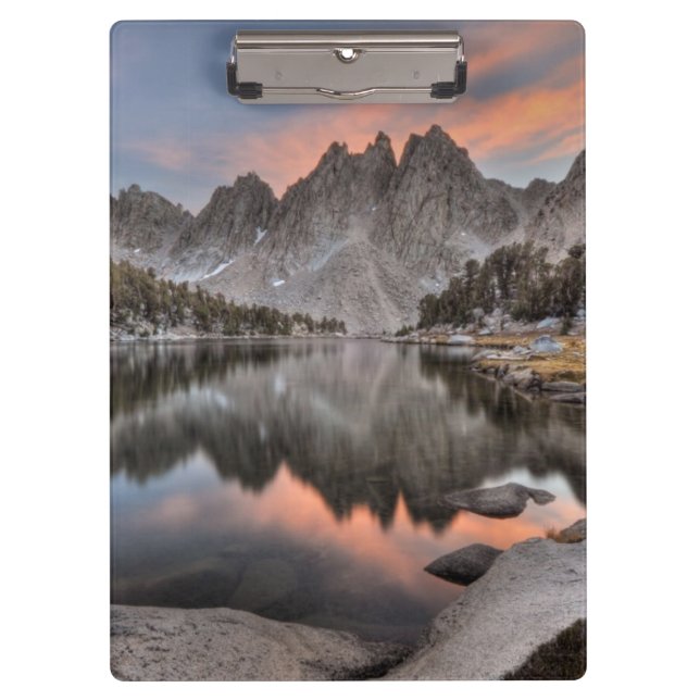 Evening Kearsarge Pinnacles Reflections Clipboard (Front)
