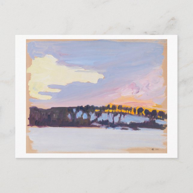 Evening Landscape, Akseli Gallen-Kallela, Fine Art Postcard (Front)
