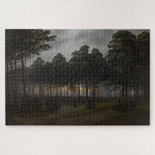 Evening Landscape (by Caspar David Friedrich) Jigsaw Puzzle