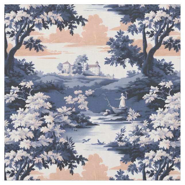 Evening Landscape Fabric (Close Up)