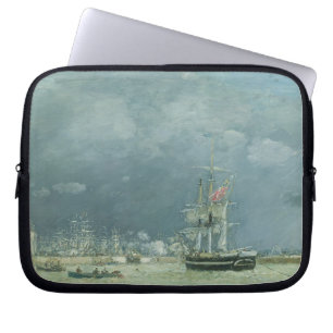 Evening, Le Havre, 1866 (oil on canvas) Laptop Sleeve