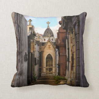 Evening Light In Recoleta Cemetery Throw Pillow