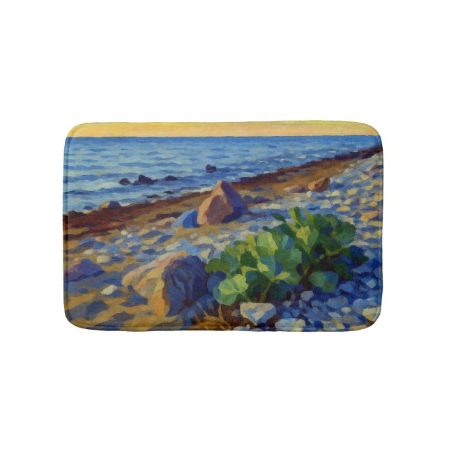 Evening light on the coast of Vormsi Bath Mat (Front)