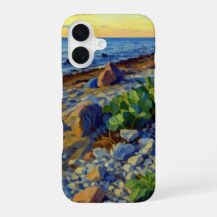 Evening light on the coast of Vormsi iPhone 16 Case
