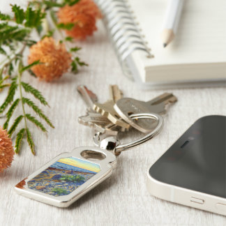 Evening light on the coast of Vormsi Keychain