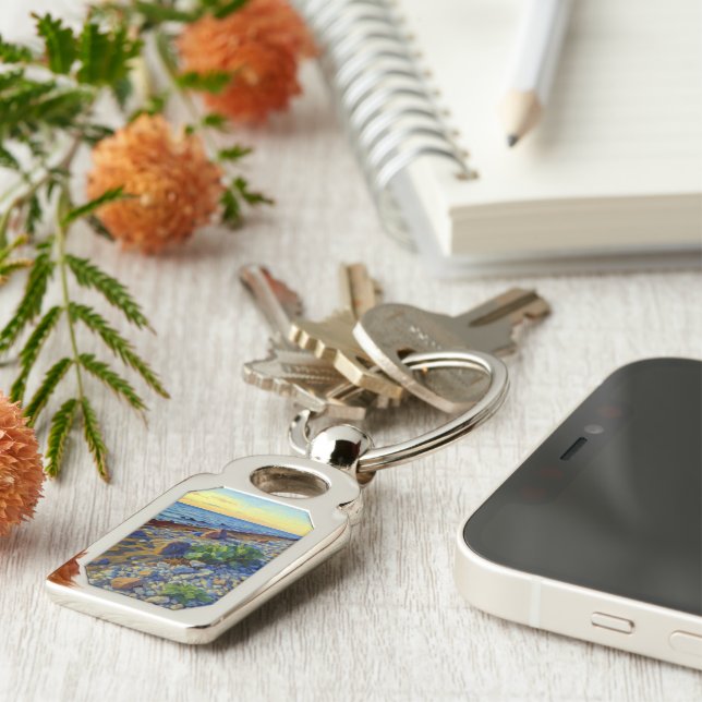 Evening light on the coast of Vormsi Keychain (Side)