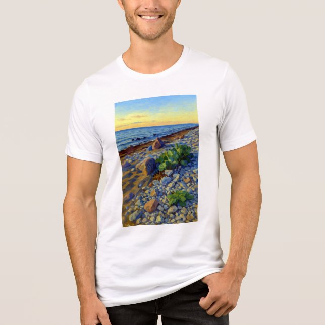Evening light on the coast of Vormsi Tri-Blend Shirt (Front)
