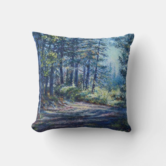 "Evening Light On the Trail" Pillow (Front)