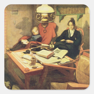 Evening Light, pub. in 'Lasst Licht Hinin'(`Let in Square Sticker