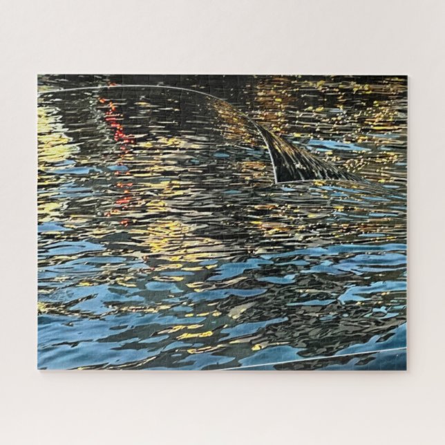 Evening lights on the sea jigsaw puzzle (Horizontal)