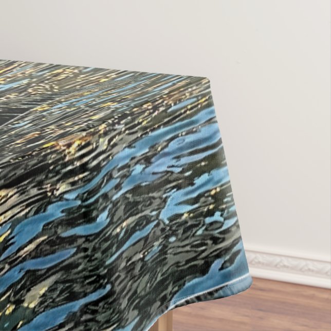 Evening lights on the sea tablecloth (In Situ)