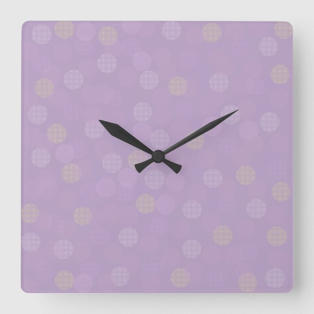 Evening Lights Square Wall Clock (Front)
