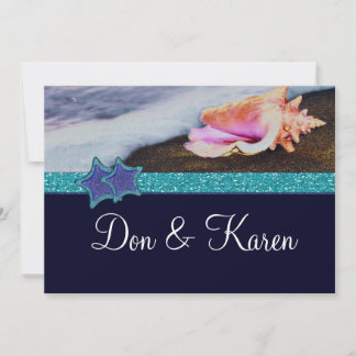 Evening On The Beach Size A7 Invitation