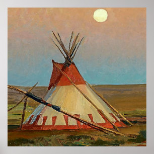 “Evening on the Blackfeet Reservation” by Maynard Poster