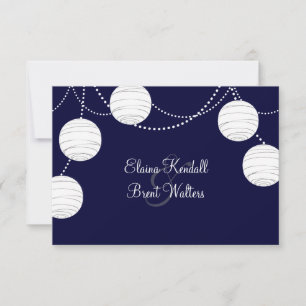 Evening Party Lanterns RSVP (navy)