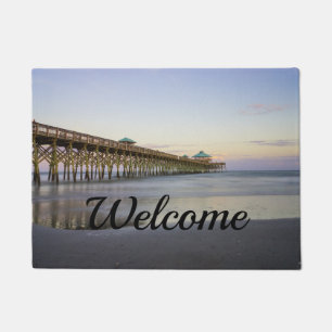 Evening Peace On Folly Beach Doormat