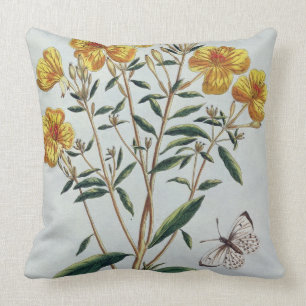 Evening Primrose, plate 73 from 'Collection Precie Throw Pillow