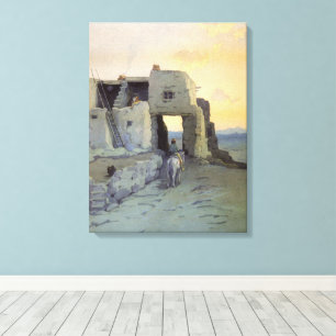 Evening, Pueblo of Walpi by Marion Kavagh Wachtel Canvas Print