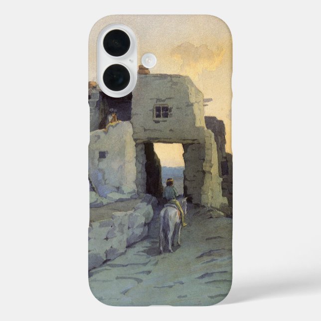Evening, Pueblo of Walpi by Marion Kavagh Wachtel Case-Mate iPhone Case (Back)