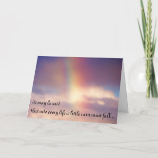Evening Rainbow Sympathy Card