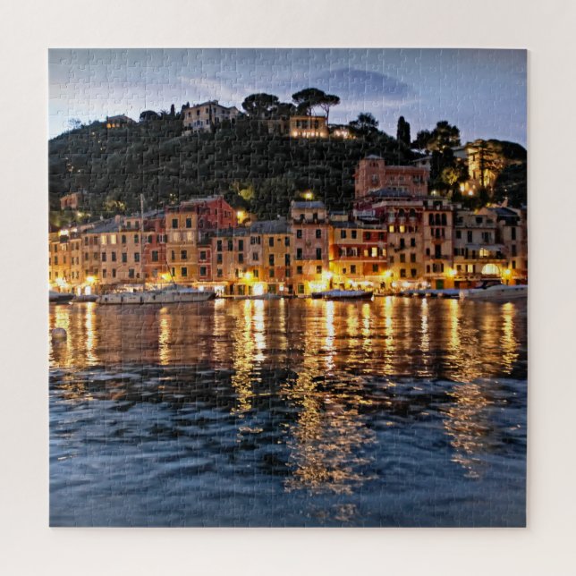 Evening Reflections on Portofino - 20x20 - 676 pc Jigsaw Puzzle (Vertical)