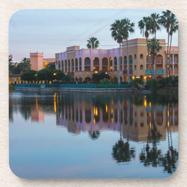 Evening Resort Reflections Coaster (Front)