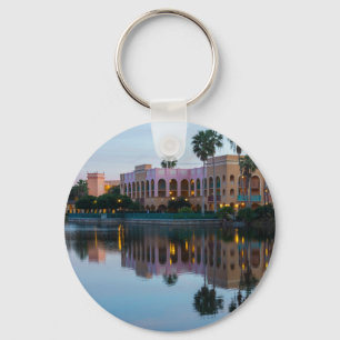 Evening Resort Reflections Keychain