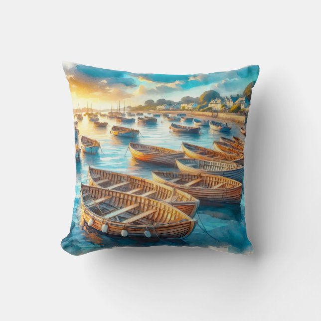 Evening Rest Throw Pillow (Front)
