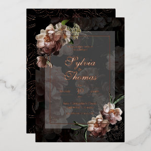 Evening Rose Gold Foil Wedding 