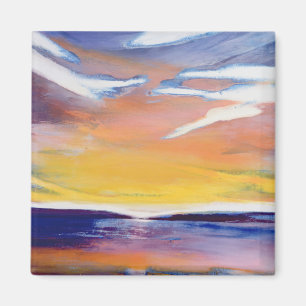 Evening seascape magnet