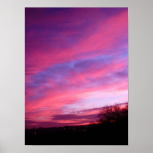 evening sky poster