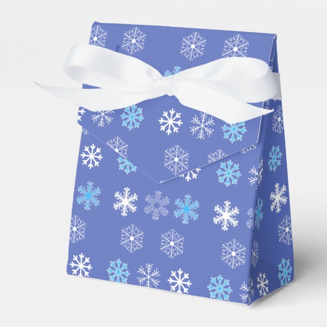 Evening Snowflake Favour Box (Front Side)