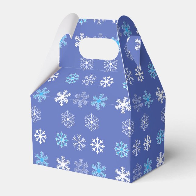 Evening Snowflake Favour Box (Front Side)