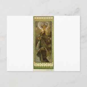 Evening Star by Alphonse Mucha Postcard