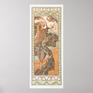 Evening Star by Alphonse Mucha Poster