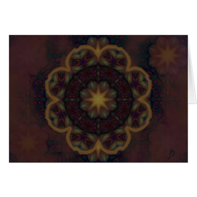 Evening Sun Flower Card - Customized (Front Horizontal)