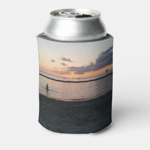Evening Sunset Tropical Beach Waikiki Oahu Hawaii Can Cooler