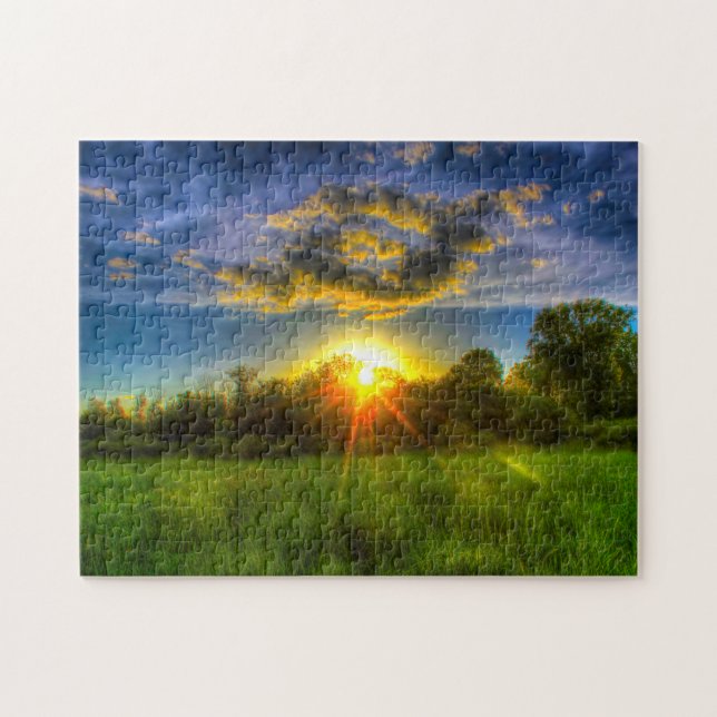 Evening Sunset Wisconsin. Jigsaw Puzzle (Horizontal)