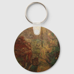 Evening - The Watch by Vincent van Gogh Keychain