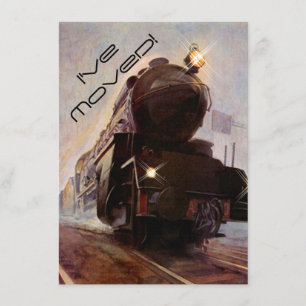 Evening Train Announcement New Address I've Moved
