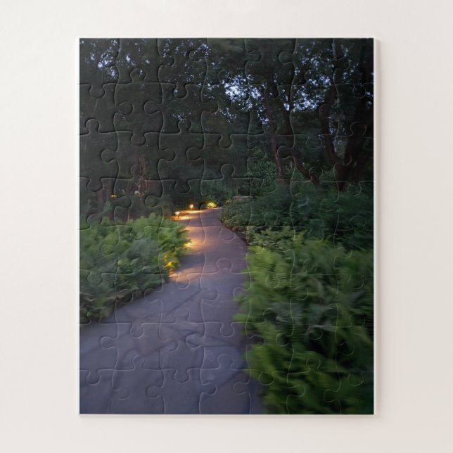 Evening walk in the garden jigsaw puzzle (Vertical)